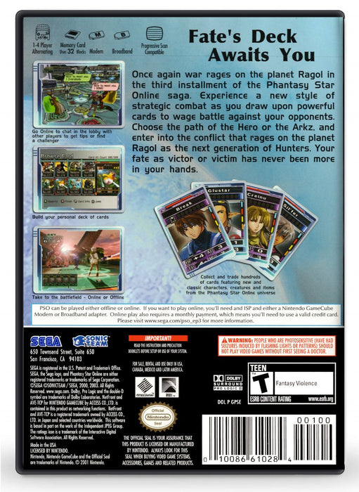 Phantasy Star Online III - Nintendo GameCube (Refurbished)