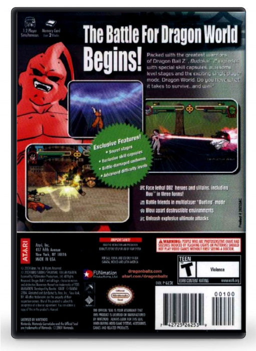 Dragon Ball Z Budokai 2 - Nintendo GameCube (Refurbished)